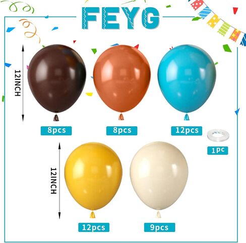 Pastel Balloons,12 Inch Macaron Pink Blue Purple Green Yellow Colorful Confetti Balloons with Ribbon,for Birthday Baby Shower Engagement Party Decorations in Kuwait