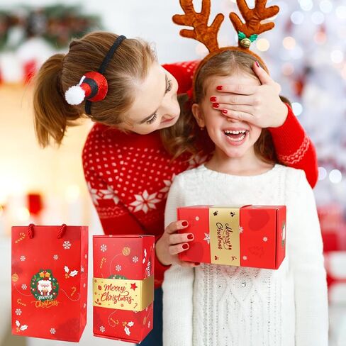 Surprise Gift Box Explosion Money Box, Surprise Gift Box Explosion, Birthday Explosion Box, Surprise Money Box, 12 Bounces Folding Bouncing Surprise Explosion Gift Box for Christmas (red) in Saudi Arabia