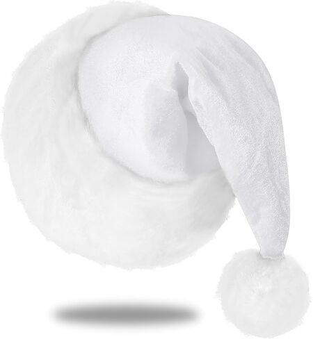 Santa Hat, Santa Hat for Kids, Unisex Velvet Comfort Green Christmas Hats Extra Thicken Classic Plush for Christmas New Year Festive Holiday Party Supplies in Saudi Arabia