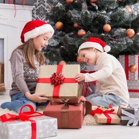 Santa Hat, Santa Hat for Kids, Unisex Velvet Comfort Green Christmas Hats Extra Thicken Classic Plush for Christmas New Year Festive Holiday Party Supplies in Saudi Arabia
