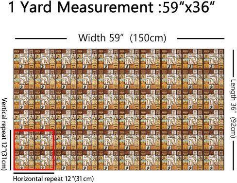 Feelyou Cute Highland Cow Fabric by The Yard 1 Yard Cartoon Animal Decorative Waterproof Outdoor Fabric Flower Floral Print Upholstery Fabric for Chairs Farm Zoo Garden Theme DIY Reupholstery Fabric in Kuwait