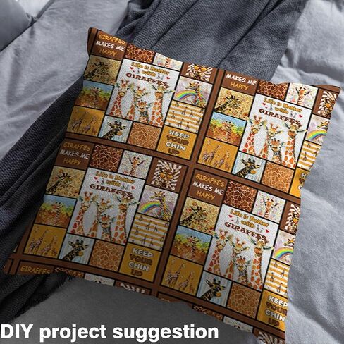 Feelyou Cute Highland Cow Fabric by The Yard 1 Yard Cartoon Animal Decorative Waterproof Outdoor Fabric Flower Floral Print Upholstery Fabric for Chairs Farm Zoo Garden Theme DIY Reupholstery Fabric in Kuwait