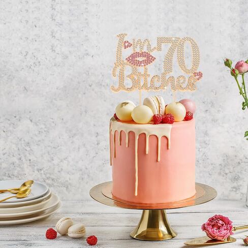 أنا 18 عيد ميلاد مضحك الوردي الكعكة راينستون توببر - هتافات عيد ميلاد سعيد الثامنة عشرة إلى 18 سنة من عمر ثمانية عشر يوم بيوم معدن مركزية مركزية لافتة توببر. in Kuwait