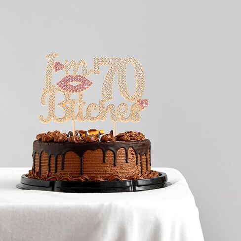 أنا 18 عيد ميلاد مضحك الوردي الكعكة راينستون توببر - هتافات عيد ميلاد سعيد الثامنة عشرة إلى 18 سنة من عمر ثمانية عشر يوم بيوم معدن مركزية مركزية لافتة توببر. in Kuwait