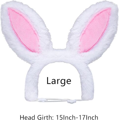 Dog Easter Bunny Ears Costume Headband, Puppy Easter Outfit, Cute Pet Head Accessories for Halloween Party Headwear Supplies (Pink, Small) in Kuwait