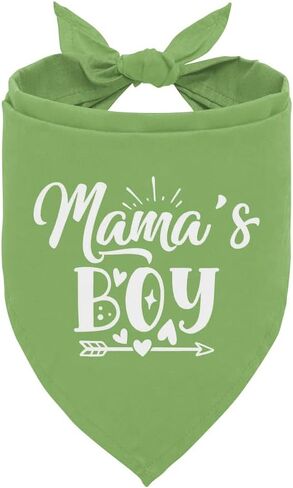 Mama's Boy Dog Bandana, Dog Bandana for Small Medium Dogs, Funny Cute Dog Bandana, Gift for Dog Lover, Pet Dog Gender Revealing Triangle Scarf, Pet Scarf Accessories, Dog Bandana Pet Scarf (B35) in Saudi Arabia