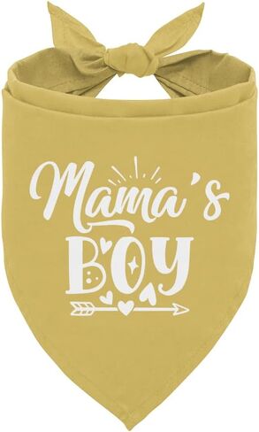 Mama's Boy Dog Bandana, Dog Bandana for Small Medium Dogs, Funny Cute Dog Bandana, Gift for Dog Lover, Pet Dog Gender Revealing Triangle Scarf, Pet Scarf Accessories, Dog Bandana Pet Scarf (B35) in Saudi Arabia