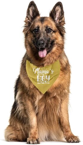 Mama's Boy Dog Bandana, Dog Bandana for Small Medium Dogs, Funny Cute Dog Bandana, Gift for Dog Lover, Pet Dog Gender Revealing Triangle Scarf, Pet Scarf Accessories, Dog Bandana Pet Scarf (B35) in Saudi Arabia