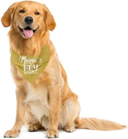 Mama's Boy Dog Bandana, Dog Bandana for Small Medium Dogs, Funny Cute Dog Bandana, Gift for Dog Lover, Pet Dog Gender Revealing Triangle Scarf, Pet Scarf Accessories, Dog Bandana Pet Scarf (B35) in Saudi Arabia