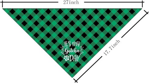 It's My Gotcha Day Dog Bandana, Dog Bandana, Purple Pet Dog Scarf Accessories, Pet Dog Triangle Scarf, Funny Cute Dog Bandana, Dog Bandana for Small Medium Dogs, Dog Bandana Pet Scarf (M) in Kuwait