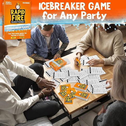 بطاقات Quokka Icebreaker مع 500+ سؤال - لعبة بطاقات محادثة عائلية للبالغين - كسر لعبة Ice Family Game للأطفال 8-12 - مثالية للعائلة أو لعبة البالغين. in Kuwait
