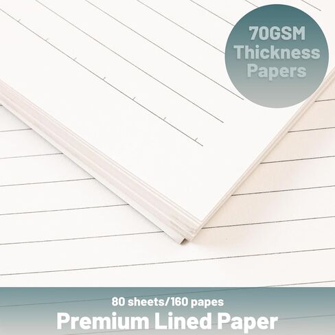 GINCEVHY Spiral Notebook, 4 Pack 8" x 5.6" A5 Softcover 8mm Ruled Spiral Notebooks with 4 Colors, 70GSM Thick Paper, 80 Sheets -160 Pages Per Spiral Notebook Journal for Work,Study and Notes in Saudi Arabia