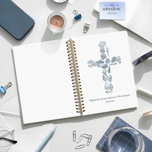 God Says You are Christian Notebook, Floral Christian Journal for Women, Bible Journal Notebook, Church Notes Notebook, Inspirational Hardcover Spiral Notebook Journal 5.5x8.3 Inch in Saudi Arabia