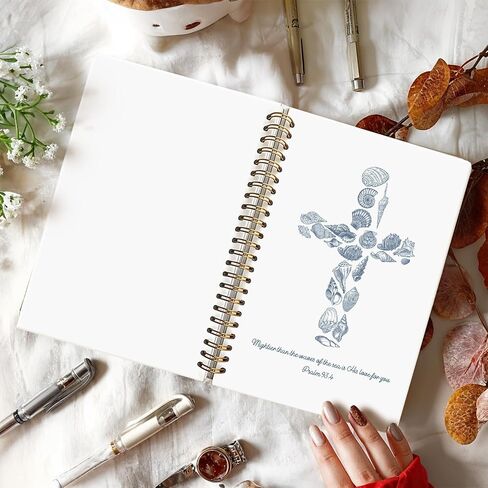 God Says You are Christian Notebook, Floral Christian Journal for Women, Bible Journal Notebook, Church Notes Notebook, Inspirational Hardcover Spiral Notebook Journal 5.5x8.3 Inch in Saudi Arabia
