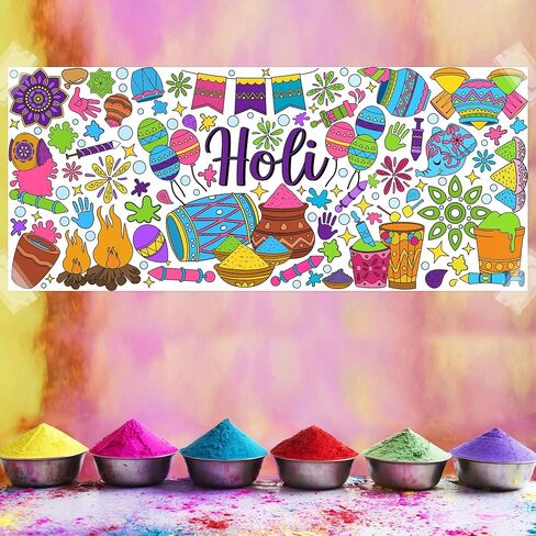 Dvbonike Jumbo Mandala Coloring Poster Giant Flower DIY Drawing Paper Craft in Kuwait