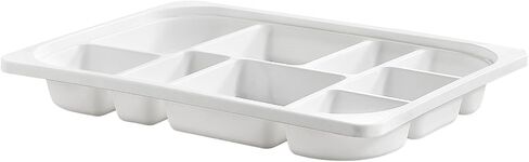 Beright Storage Tray with Compartments, Compatible with Beright Sensory Table, Stackable Plastic Storage Bins, Children Storage Box for Building Blocks, Toy, Craft, Tool, White in Saudi Arabia
