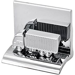 Chrome Metal Business Card Holder - Container
