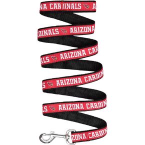 New & Improved NFL Pet Leash, Medium, Arizona Cardinals Dog Leash, Football Team Leash for Dogs & Cats. A Shiny & Colorful Dog & Cat Leash with Embroidered Team Name/Logo Licensed by The NFL