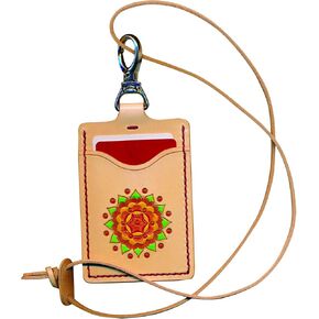 realeather id lanyard sheercraft kit ، Natural
