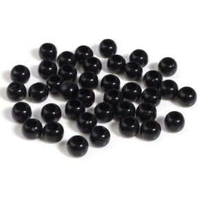 1,200 Round Gold Acrylic Beads 6mm Diameter with 1mm Hole for Crafts