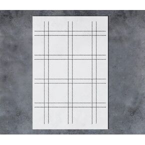 GSS Designs Large Plaid Stencil 16x24Inch Grids Stencils Reusable Mylar Template for DIY Art Wood Sign Wall Background Painting Home Decor