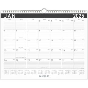 AT-A-GLANCE 2025 Wall Calendar, Monthly, 11" x 8-1/2", Small, Contemporary (PM170X2825)