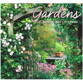 Gardens 2025 Full Size Wall Calendar for Planning, Scheduling, and Organizing