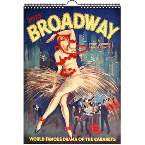 Wall Calendar 2025 [12 pages 8"x12"] Broadway Legends: Classic Musical Movie Posters Celebrating the Golden Era of Musicals and Dance