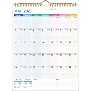 Wall Calendar 2025-2026 – May 2025 - Dec 2026, Calendar 2025-2026 Wall, 20 Monthly Calendar, 8.5 x 11 In, 2025 Small Calendar, Ruled Blocks, Thick Paper, Holidays, To-do ＆ Notes, Great for Organizing