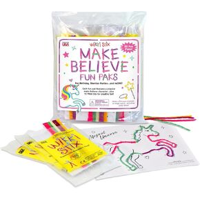 Wikki Stix Make Believe Party Favors with Unicorns & Mermaids. 20 Packs total with activity sheet and additional jewelry making instructions. For Birthday parties, sleepovers, pinatas, & goodie bags!