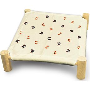 Cozy Cute Pink Rose Cat Beds Wooden Hammock Bed for Indoor Cats All Seasons Comfort Cat Bed Also Suitable for Small Dogs Pet Beds