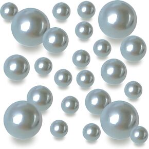 14/20/30mm Floating Pearls for Vase Filler No Hole Faux Beads Water Candle Beads Centerpieces Beads for Vases, Makeup Brush Holder, Home Table Decor (Gold, Rose Gold)