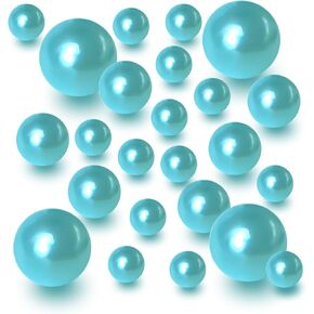 14/20/30mm Floating Pearls for Vase Filler No Hole Faux Beads Water Candle Beads Centerpieces Beads for Vases, Makeup Brush Holder, Home Table Decor (Gold, Rose Gold)