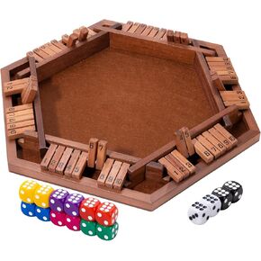 أغلق لعبة Wooden Board Game -2-6 Player Math Game -تعليمية ومسلية
