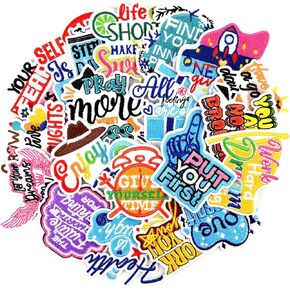 Positive Affirmations Iron on Patches 20pcs Motivational Phrases Embroidered Patch Inspirational Words Sew on Applique Patches for Clothes Bags Hats T-Shirts Jeans Jackets
