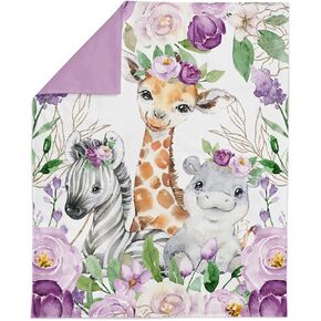 UNIQUE Safari Violet Flowers Roses Fabric Panel, 29x39 in, Quilting Panel, Cotton Twill, Digital Print, Violet in Kuwait