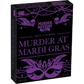 Murder Mystery Party Games, Murder at Mardi Gras Dinner Party Mystery Game for 8 Players Ages 14 and Up
