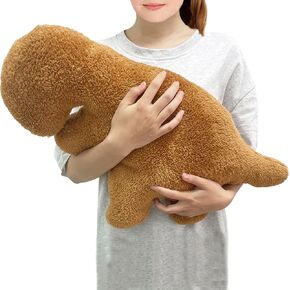 Dino Nugget Pillow, 21 inch Large Soft Dinosaur Chicken Nuggets Pillow for Birthday Gifts, Dinosaur Theme Party Decorations (Tyrannosaurus Rex,Large)