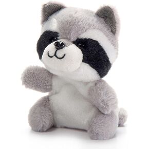 The Petting Zoo Raccoon Stuffed Animal Plushie, Gifts for Kids, Nuggetz Wildlife Stuffed Animals, Raccoon Plush Toy, 6 inches