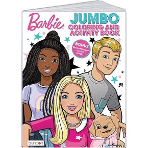 Barbie Coloring Book | Barbie and Ken Coloring Books | Barbie Jumbo Activity Book with Tanner The Dog | Multicolor | Jumbo | Officially Licensed