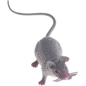 Lifelike Fake Mouse Realistic Mice, Spooky Rat, Halloween Prank, Rubber Rat with Long Tail, Creepy April Fool's Day Decorations
