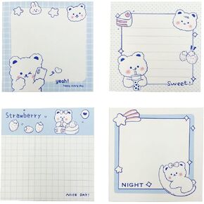 Cute Sticky Notes, 4Pack(320 Sheets) Kawaii Sticky Notes 3.1x3.1in Self-Stick Note Pads Colorful Super Sticky Note Pads Unique Cute Fruit Patterns Sticky Notes (4 Fruit Sticky Notes) in Kuwait