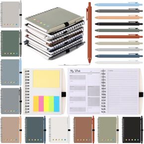20 Set Employees Thank You Gifts Inspirational Weekly Planner Notebook with Sticky Note Ballpoint Pens Bulk Appreciation Gifts for Volunteer Secretary Assistant Coworker Team Staff Teacher