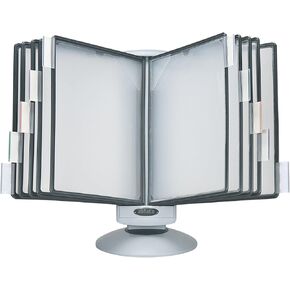 Aidata FDS031L 2-Motion Rotary Display Reference Organizer, Gray