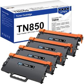 TN850 - TN 850 TN850 High Yield Toner Cartridge - Replacement Compatible for TN 850 Toner Cartridge for HL-L6200DW HL-L5200DW MFC-L5850DW MFC-L6800DW DCP-L5600DN Printer(Black, 4 Pack)