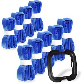 9 Pack Jumbo 28 FT Jumbo Cat Litter Refills Bags Compatible with Your Genie Standard, Plus,XL and XL+ Litter Disposal Refill Cartridge（Disposable Cap are Included + 9 pcs 28 FT Cat Litter Refills ）