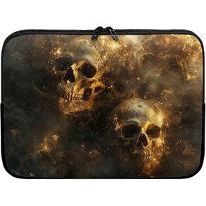 Skull American Flag Art Design 15 Inch Laptop Carrying Case Computer Sleeve Messenger Briefcase Sleeve Bags