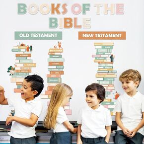 ديني ديني يوم الأحد ، ديكورات لوحات مجلس الإدارة لكتب الفصول الدراسية من مخطط التعلم بالكتاب المقدس ، بوهو قواطع ، ديكورزات لوحات مجلس النشرات للمنزل في المنزل.