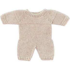 Miniland Clothes for Dolls 8 1/4'' Knitted Pajama Linen Color - ECO, Made in Spain, Quality, Role Play, Educational