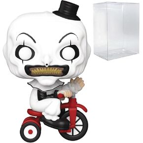 POP Movies: Terrifier - Art The Clown with Bike Funko Vinyl Figure (Bundled with Compatible Box Protector Case) Multicolor 3.75 inches